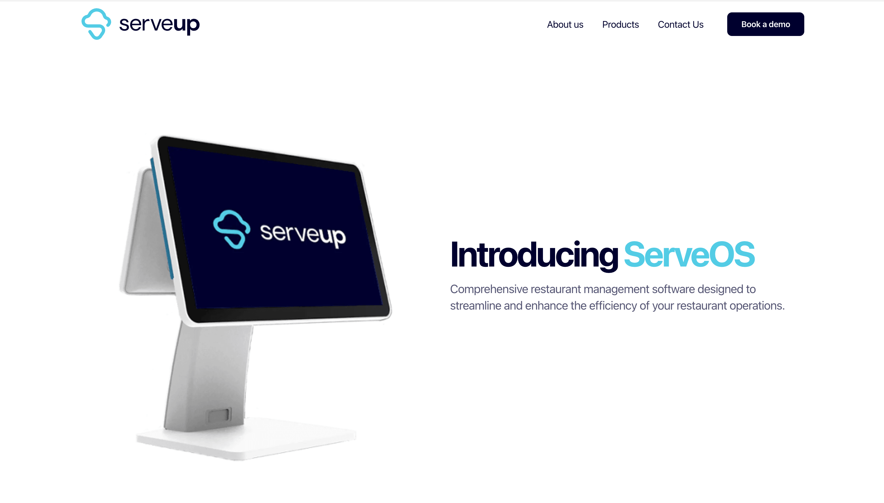 ServeOS product interface preview
